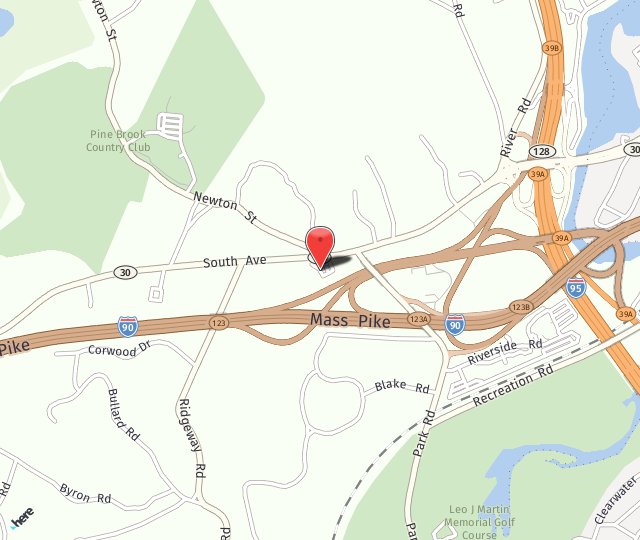 Location Map: 134 South Ave Weston, MA 02493